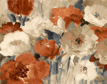 Flower Power floral canvas art print by Loreth Lanie, featuring vibrant, colorful flower designs on textured canvas.