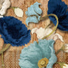 Blue Joyful Poppies floral canvas art print by Medley Elizabeth, featuring vibrant poppies on a light background.