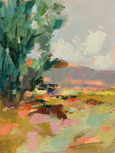 Landscape canvas art print of a tree in June by Vassileva Silvia, featuring natural scenery and vibrant colors.