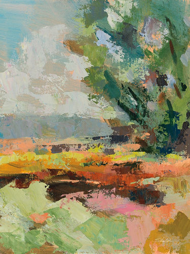 Landscape canvas art print featuring a tree in June by Vassileva Silvia, from the Feeling at Home collection.