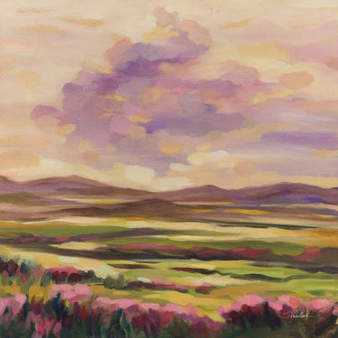 Art Print on canvas Purple Cloud by Vassileva Silvia Floral Post-Impressionism artwork