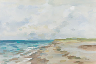 Art Print on canvas June Beach by Vassileva Silvia Coastal Expressionism artwork