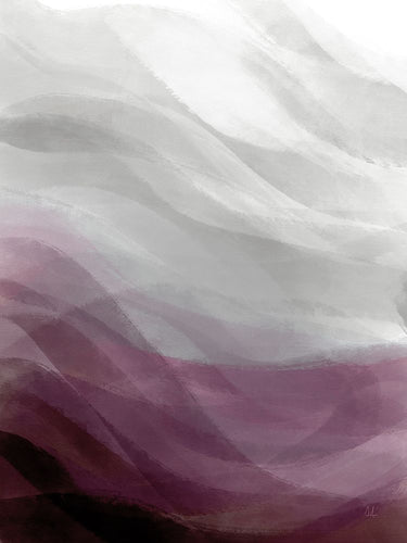 Art Print on canvas Calming Waves I Plum by Adams Sarah Abstract Post-Impressionism artwork