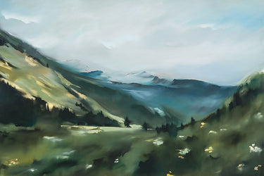 Art Print on canvas Mountain View by Sackmann Maggie Food Post-Impressionism artwork