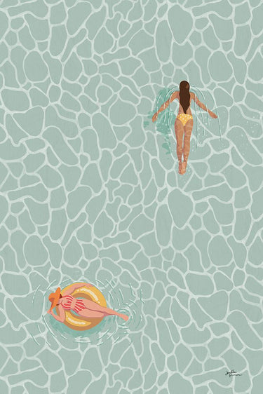 Art Print on canvas Beach Babes Poolside v2 by Penner Janelle Fashion Post-Impressionism artwork