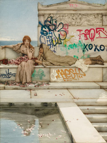 Art Print on canvas Antiquity Graffiti by Urban Mary Fashion Post-Impressionism artwork