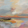 Art Print on canvas Sunrise Horizon by Vassileva Silvia Decorative Abstract Expressionism artwork