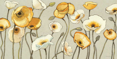 Art Print on canvas Jaune Gris I by Novak Shirley Floral Post-Impressionism artwork