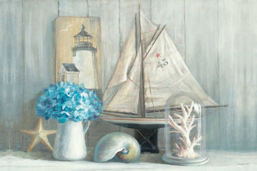 Art Print on canvas Summer House Crop by Nai Danhui Coastal Post-Impressionism artwork