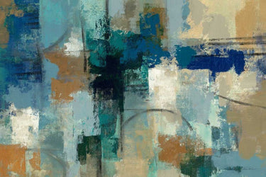 Art Print on canvas Jasper Lagoon by Vassileva Silvia Abstract Post-Impressionism artwork