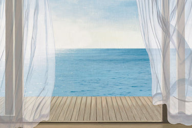 Art Print on canvas Blue Breeze by Wiens James Coastal Post-Impressionism artwork