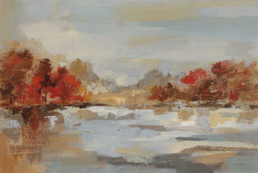 Art Print on canvas Late Fall Reminiscence by Vassileva Silvia Abstract Romanticism artwork