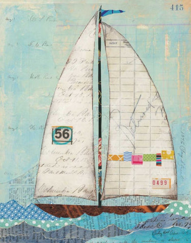 Canvas Art Print At the Regatta IV Childrens subject by Purinton Julia Fine Art Print quality