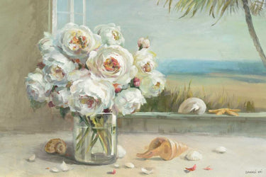 Art Print on canvas Coastal Roses v.2 by Nai Danhui Coastal Post-Impressionism artwork
