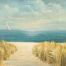Art Print on canvas Seascape with Boat by Nai Danhui Coastal Modernism artwork