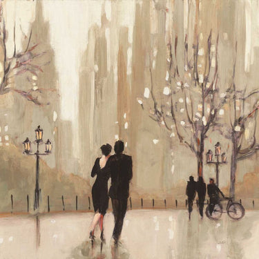 Art Print on canvas An Evening Out Neutral Crop by Purinton Julia Abstract Post-Impressionism artwork