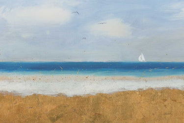 Art Print on canvas Beach Horizon by Wiens James Coastal Post-Impressionism artwork