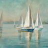 Art Print on canvas Sailboats at Sunrise by Nai Danhui Coastal Post-Impressionism artwork