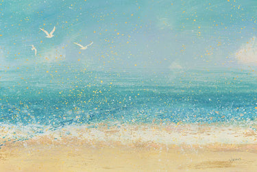 Art Print on canvas Splatter Beach I by Wiens James Abstract Post-Impressionism artwork