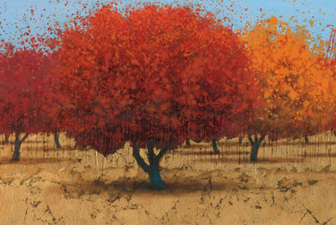Art Print on canvas Orange Trees II by Wiens James Landscape Rococo artwork