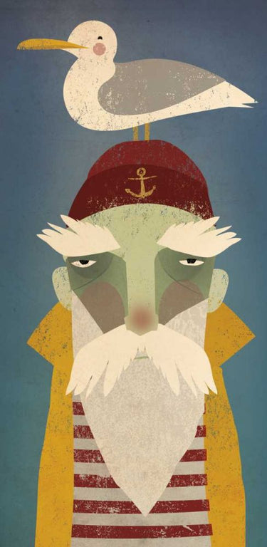 Art Print on canvas Fisherman VIII by Fowler Ryan Animals Post-Impressionism artwork