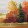 Art Print on canvas Autumn Leaves by Rowan Carol Abstract Rococo artwork