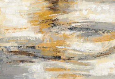 Art Print on canvas Golden Dust Crop by Vassileva Silvia Abstract Post-Impressionism artwork