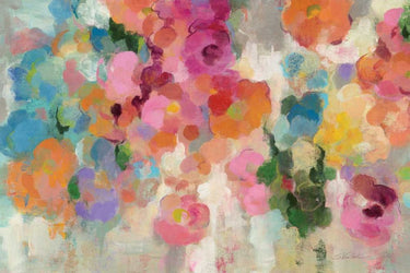 Art Print on canvas Colorful Garden I Crop by Vassileva Silvia Floral Post-Impressionism artwork