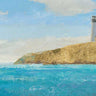 Art Print on canvas Lighthouse Seascape II Crop II by Wiens James Coastal Renaissance artwork