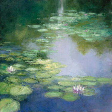 Blue Lily I Nature canvas art print by Purinton Julia, featuring a vibrant floral design for home decor.