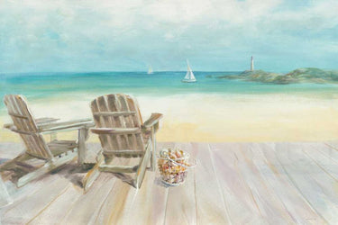 Art Print on canvas Seaside Morning no Window by Nai Danhui Coastal Post-Impressionism artwork