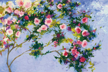 Art Print on canvas Inspiration Monet by Novak Shirley Floral Post-Impressionism artwork