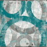 Art Print on canvas Industrial I Teal by Mullan Michael Abstract Post-Impressionism artwork