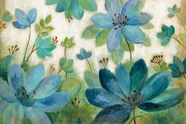 Art Print on canvas Peacock Bloom by Vassileva Silvia Floral Post-Impressionism artwork