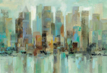 Art Print on canvas Morning Reflections by Vassileva Silvia Abstract Minimalism artwork