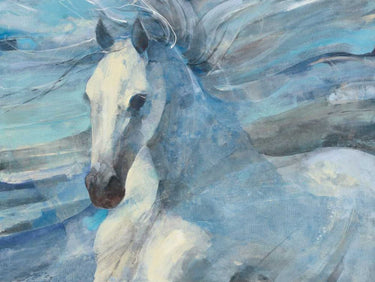 Art Print on canvas Poseidon Indigo by Hristova Albena Animals Impressionism artwork