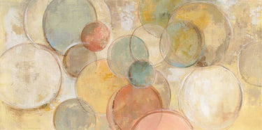 Art Print on canvas Fresco Bubbles by Vassileva Silvia Abstract Post-Impressionism artwork