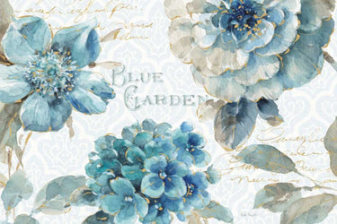 Art Print on canvas Indigold I by Audit Lisa Floral Baroque artwork