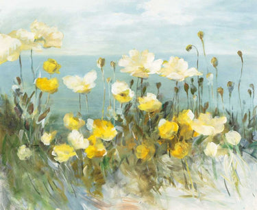 Art Print on canvas Field of Poppies Bright by Nai Danhui Coastal Renaissance artwork
