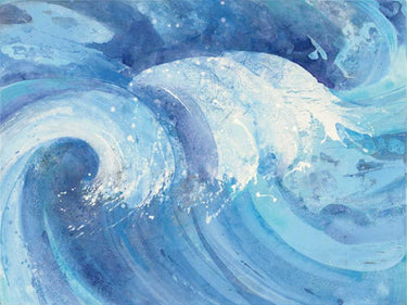 Art Print on canvas The Big Wave by Hristova Albena Abstract Post-Impressionism artwork