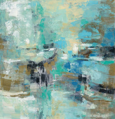 Art Print on canvas Fjord Reflections by Vassileva Silvia Abstract Post-Impressionism artwork