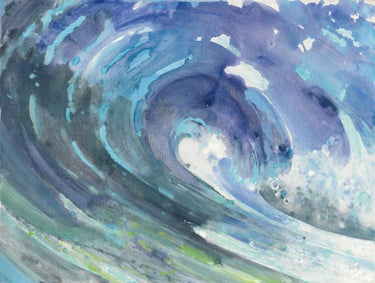 Art Print on canvas Curl by Hristova Albena Abstract Post-Impressionism artwork
