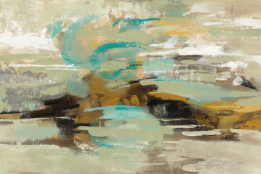 Art Print on canvas Hidden Lagoon by Vassileva Silvia Abstract Post-Impressionism artwork