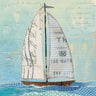 Art Print on canvas At the Regatta III Sail Sq by Prahl Courtney Coastal Post-Impressionism artwork