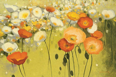 Art Print on canvas Spring Confetti by Novak Shirley Floral Impressionism artwork