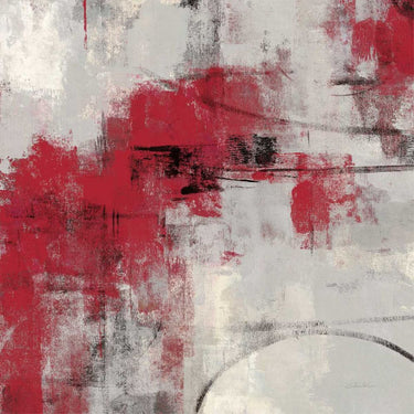 Art Print on canvas Stone Gardens II Red by Vassileva Silvia Abstract Post-Impressionism artwork