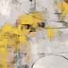 Art Print on canvas Stone Gardens II Yellow by Vassileva Silvia Abstract Post-Impressionism artwork