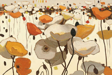 Art Print on canvas Neutrality by Novak Shirley Floral Renaissance artwork
