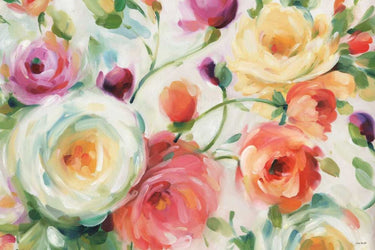 Art Print on canvas Florabundance I by Audit Lisa Floral Expressionism artwork