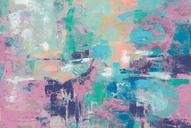Art Print on canvas Fjord Reflections Crop Bright by Vassileva Silvia Abstract other artwork
